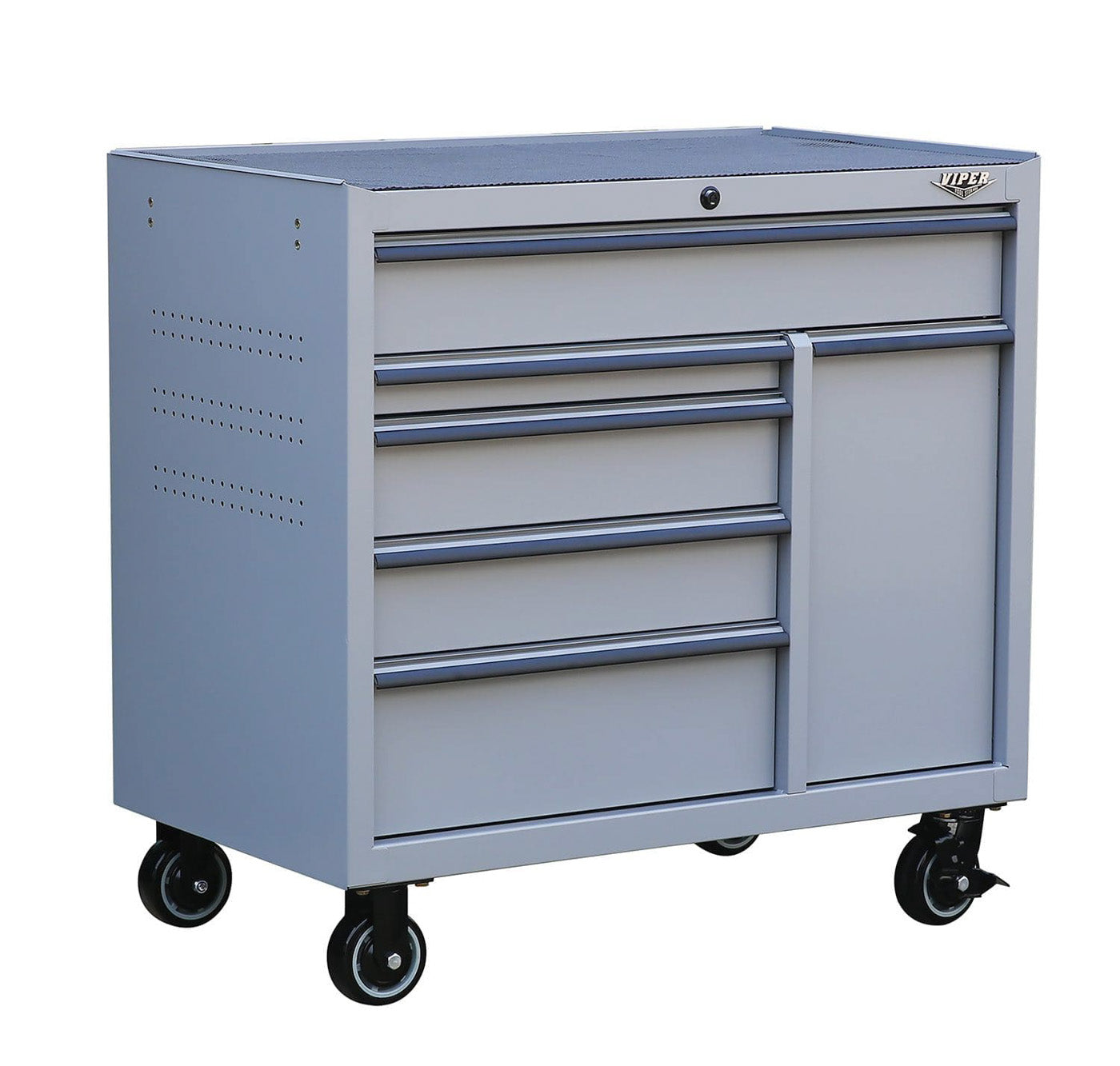 41-Inch 6-Drawer Rolling Cabinet with Power Tool Drawer