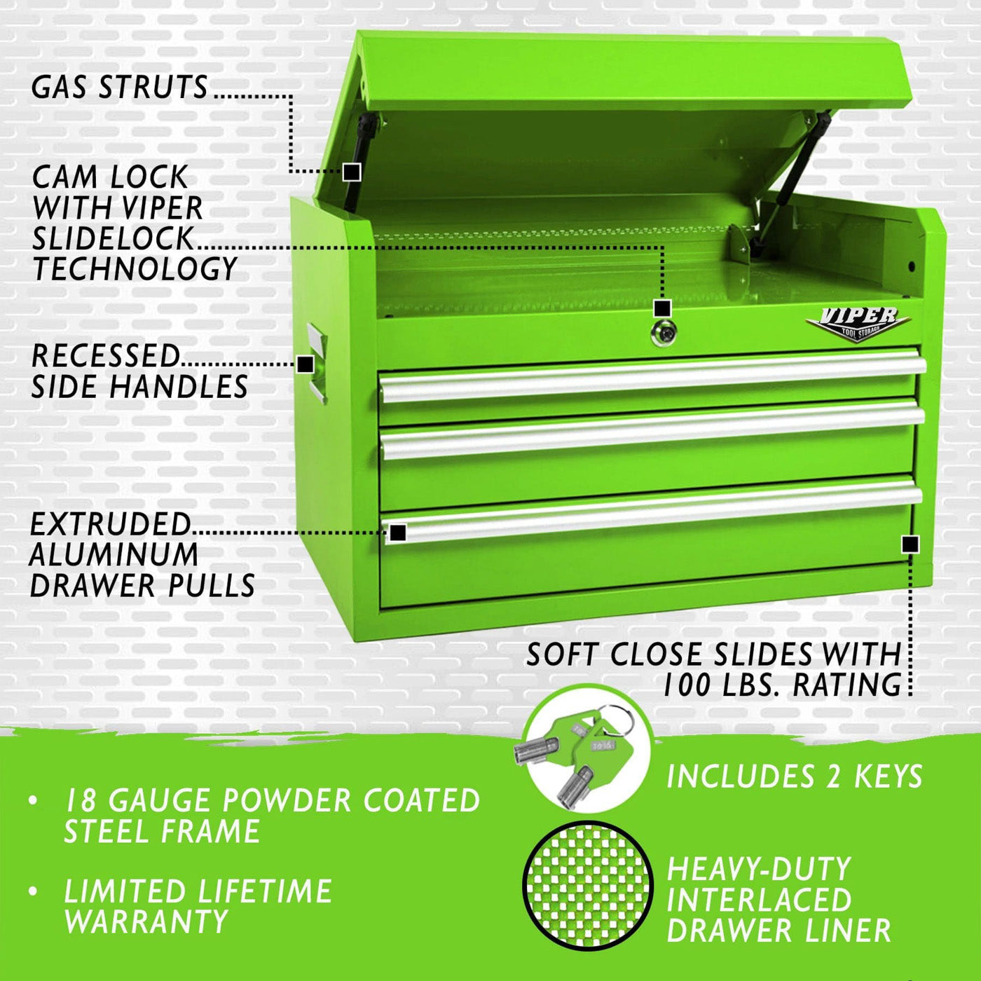 26-Inch 3-Drawer Top Chest