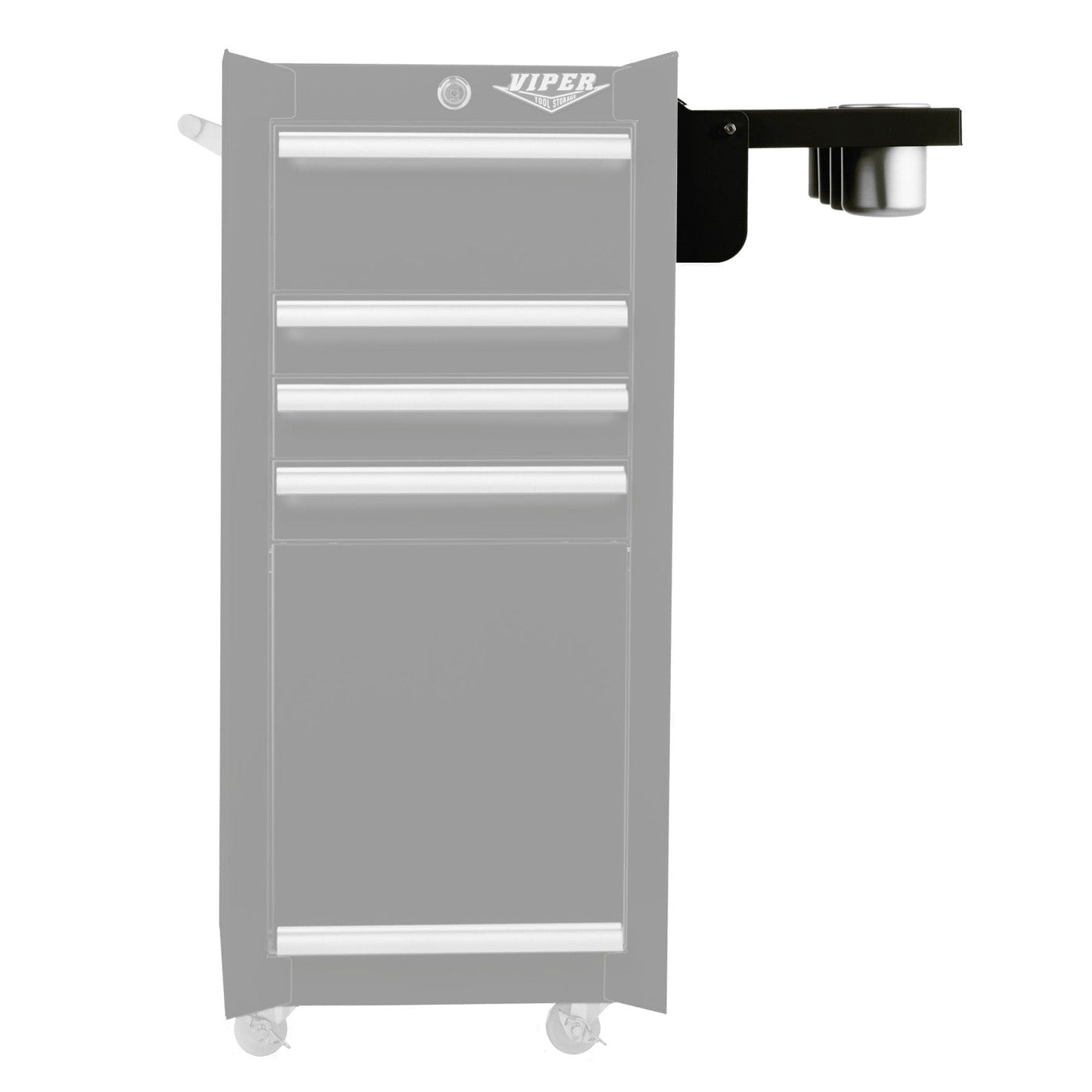 Folding Side Shelf with Power Strip