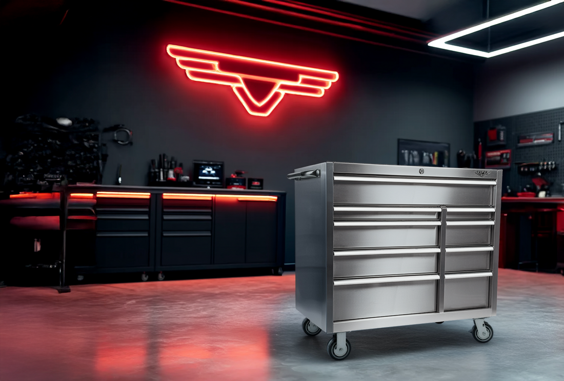 Viper Tool Storage stainless steel tool cabinet