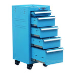 16-Inch 5-Drawer Rolling Salon Cart