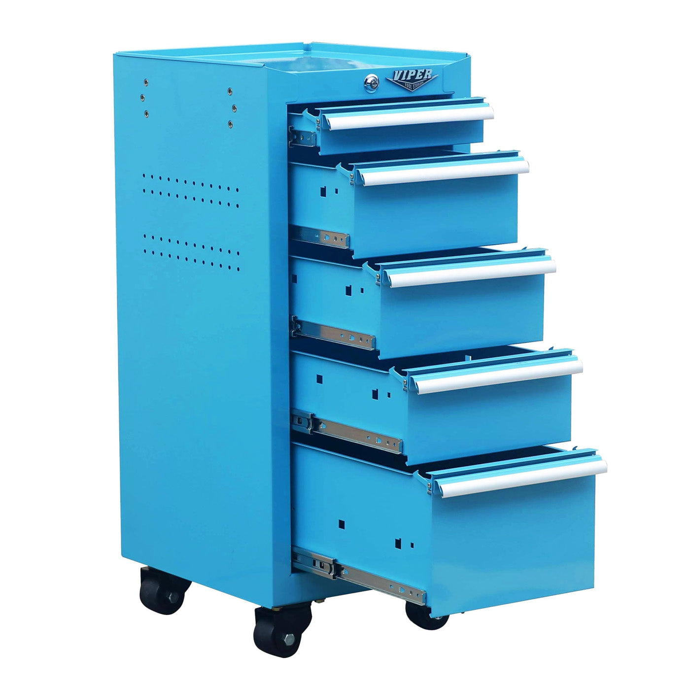 16-Inch 5-Drawer Rolling Salon Cart