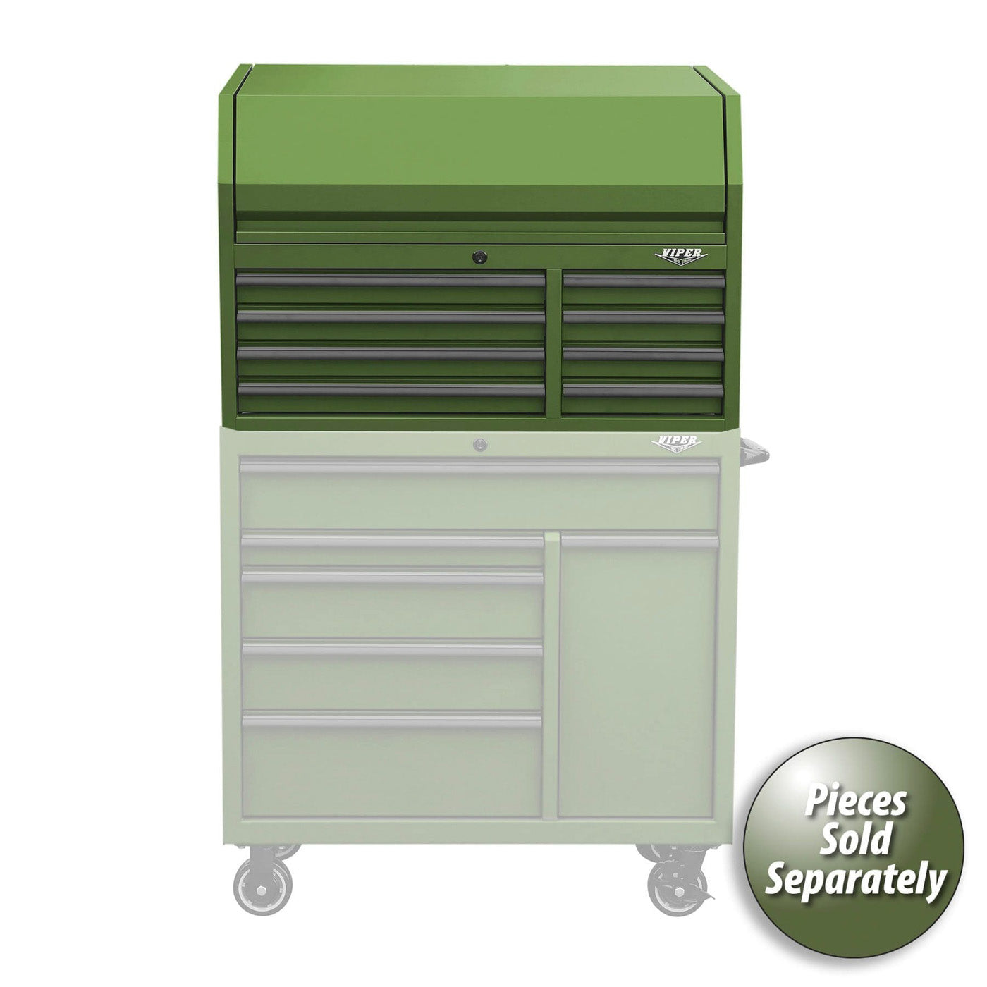 41-Inch 8-Drawer Steel Top Chest with Power Strip | Viper Tool Storage