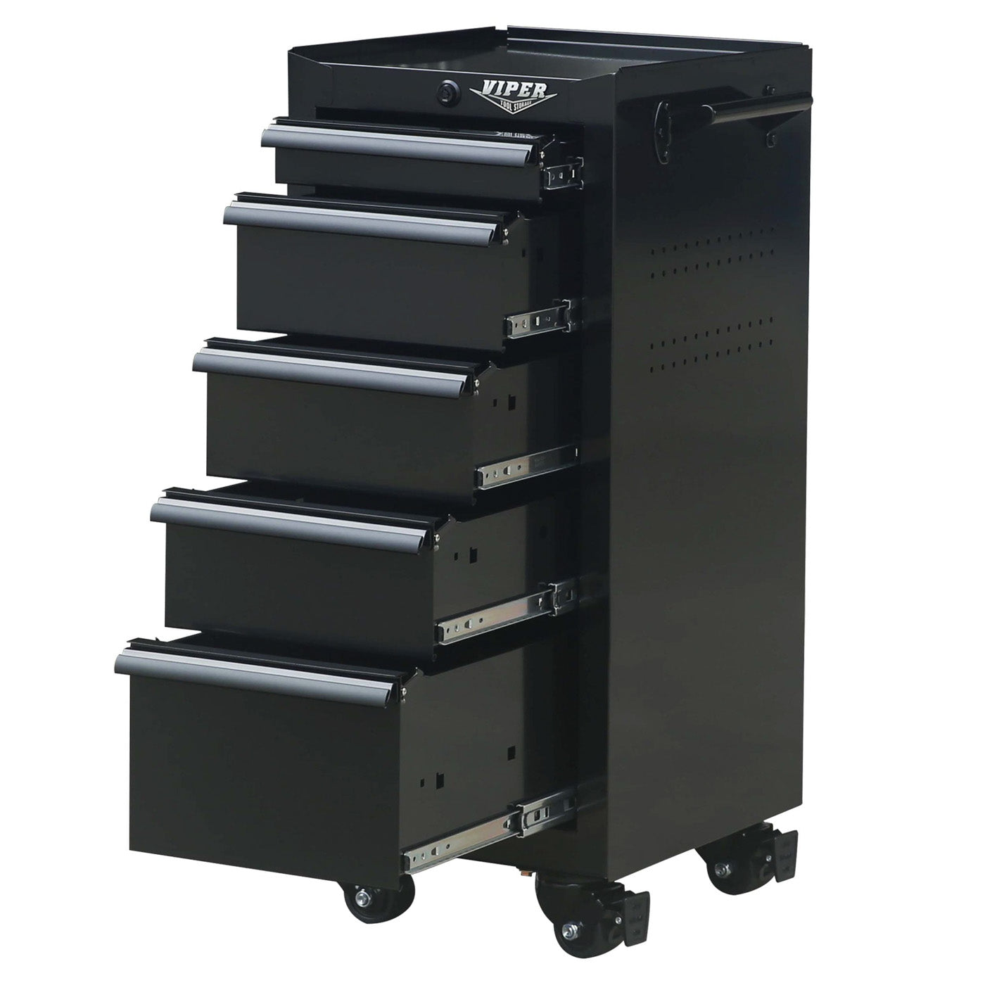 16-Inch 5-Drawer Steel Salon Cart (Trolley) | Viper Tool Storage