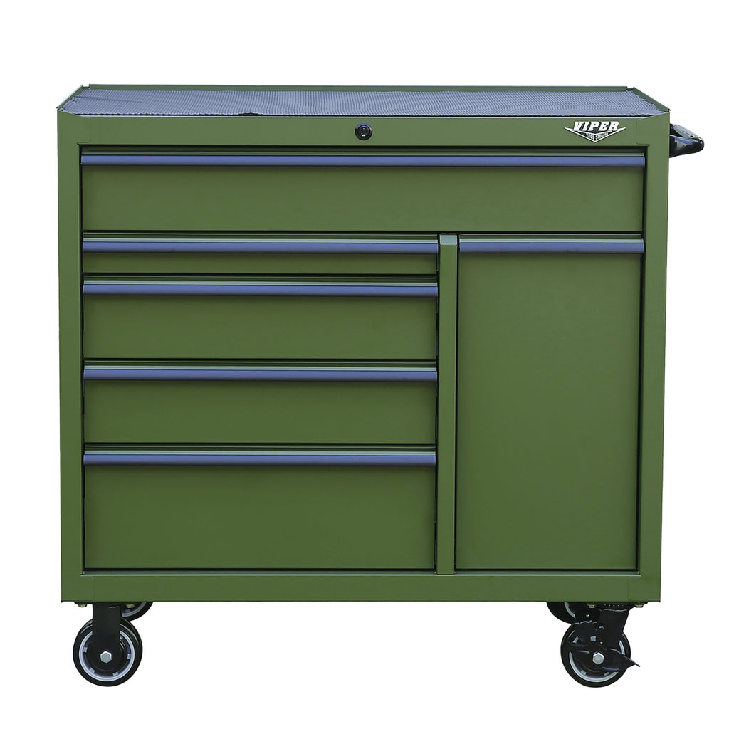 41-Inch 14-Drawer Top Chest & Rolling Cabinet Bundle with Power Drawer