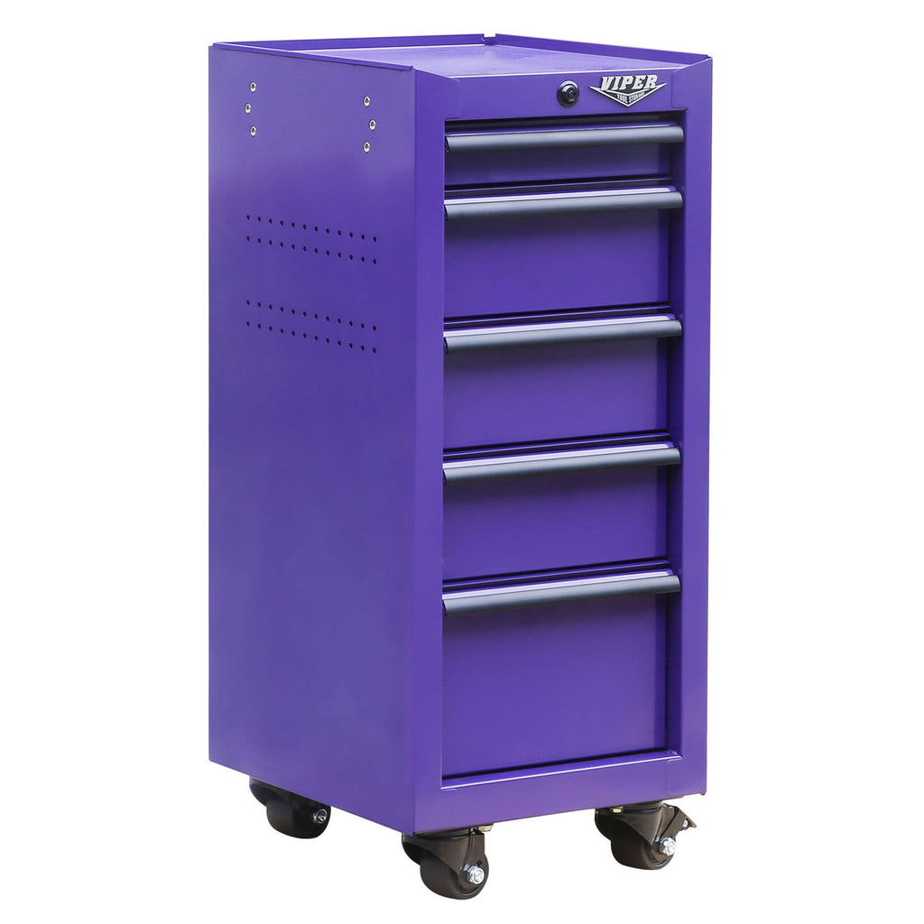 16-Inch 5-Drawer Rolling Salon Cart