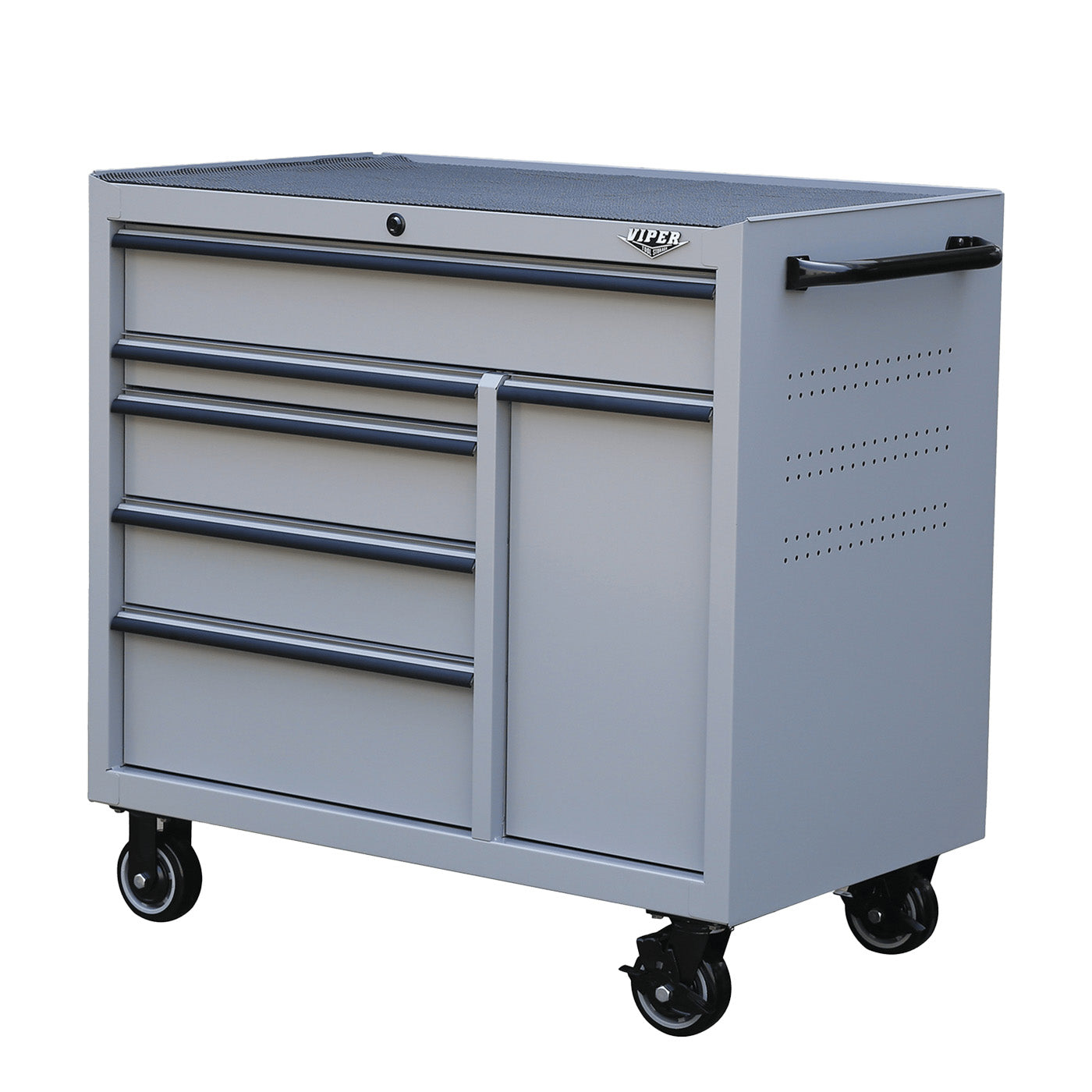 41-Inch 6-Drawer Rolling Cabinet with Power Tool Drawer