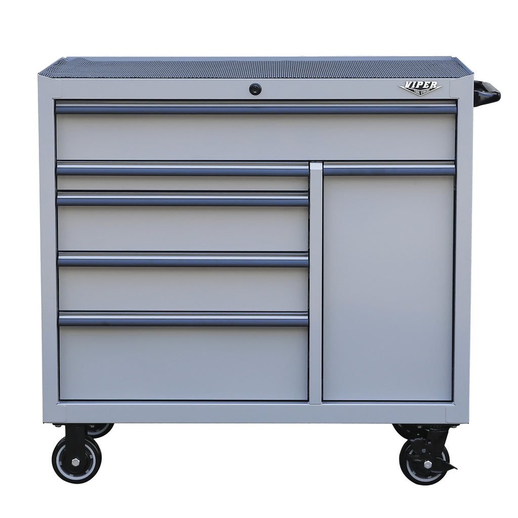 41-Inch 14-Drawer Top Chest & Rolling Cabinet Bundle with Power Drawer