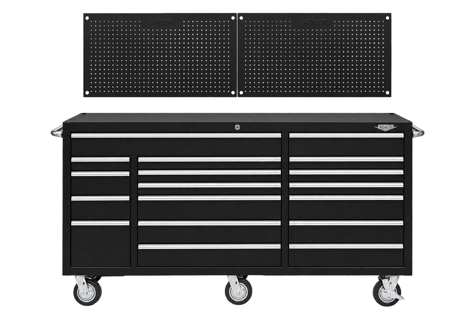 72-Inch 18-Drawer Rolling Cabinet