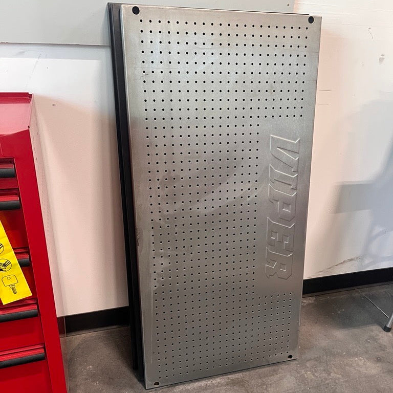 Open Box - 48 x 24-Inch Steel Pegboard, Stainless Steel