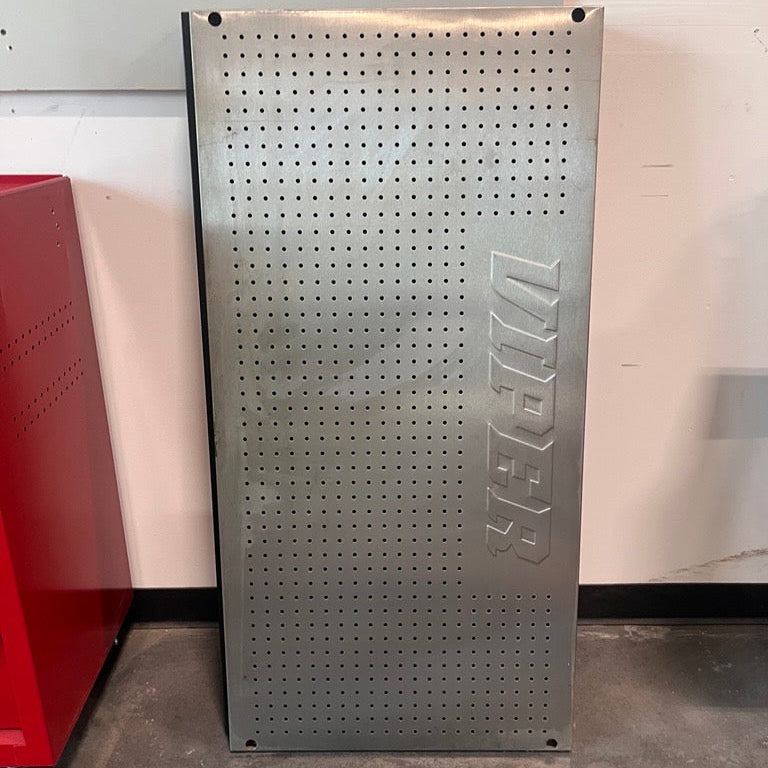 Open Box - 48 x 24-Inch Steel Pegboard, Stainless Steel