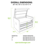26-Inch 3-Drawer Top Chest