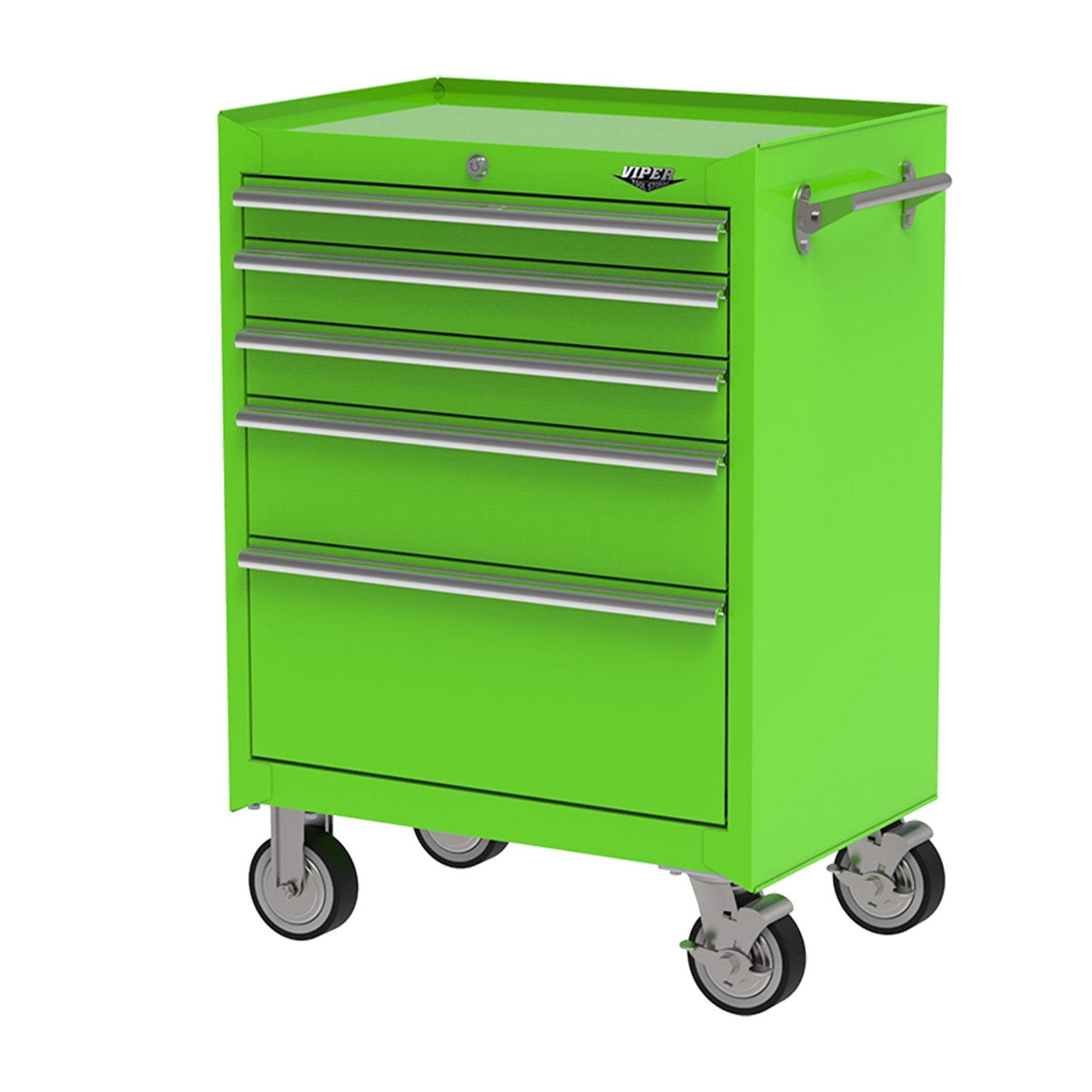 26-Inch 5-Drawer Rolling Cabinet