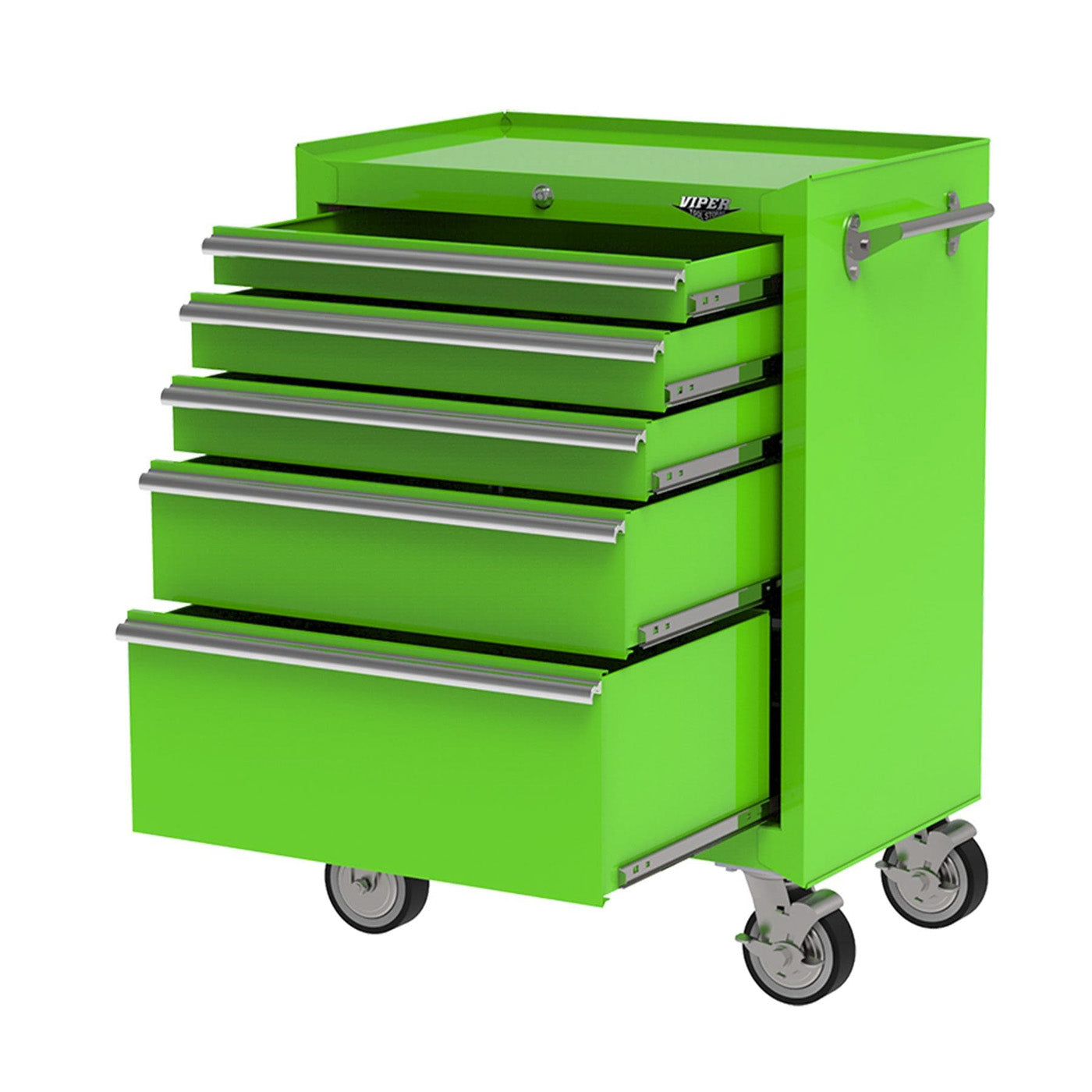 26-Inch 5-Drawer Rolling Cabinet