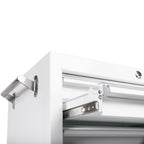 26-Inch 5-Drawer Rolling Cabinet with Bulk Storage