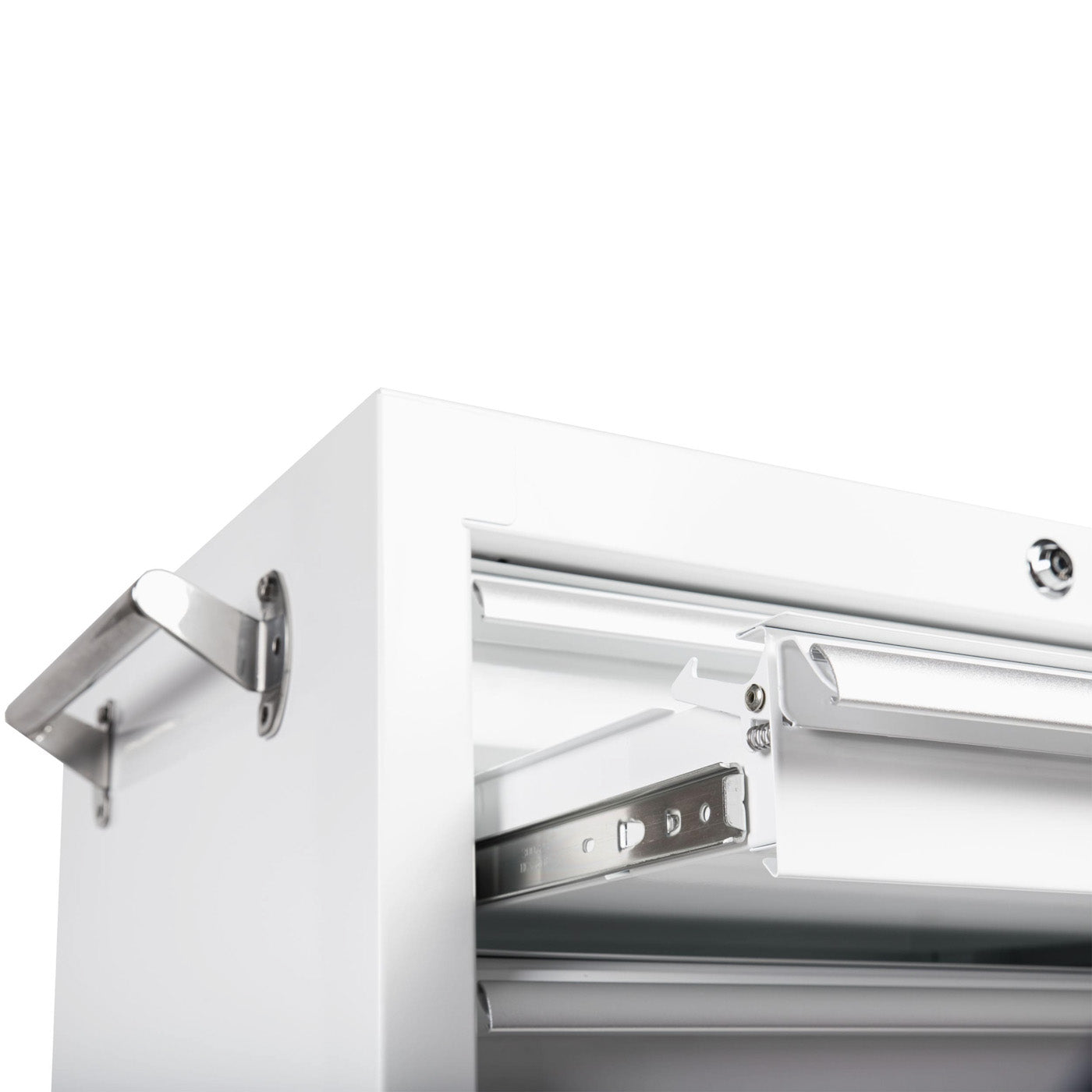 26-Inch 5-Drawer Rolling Cabinet with Bulk Storage