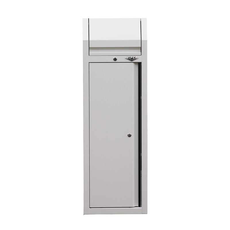 Viper Tool Storage white 20-inch steel side locker with locking door and locking top lid