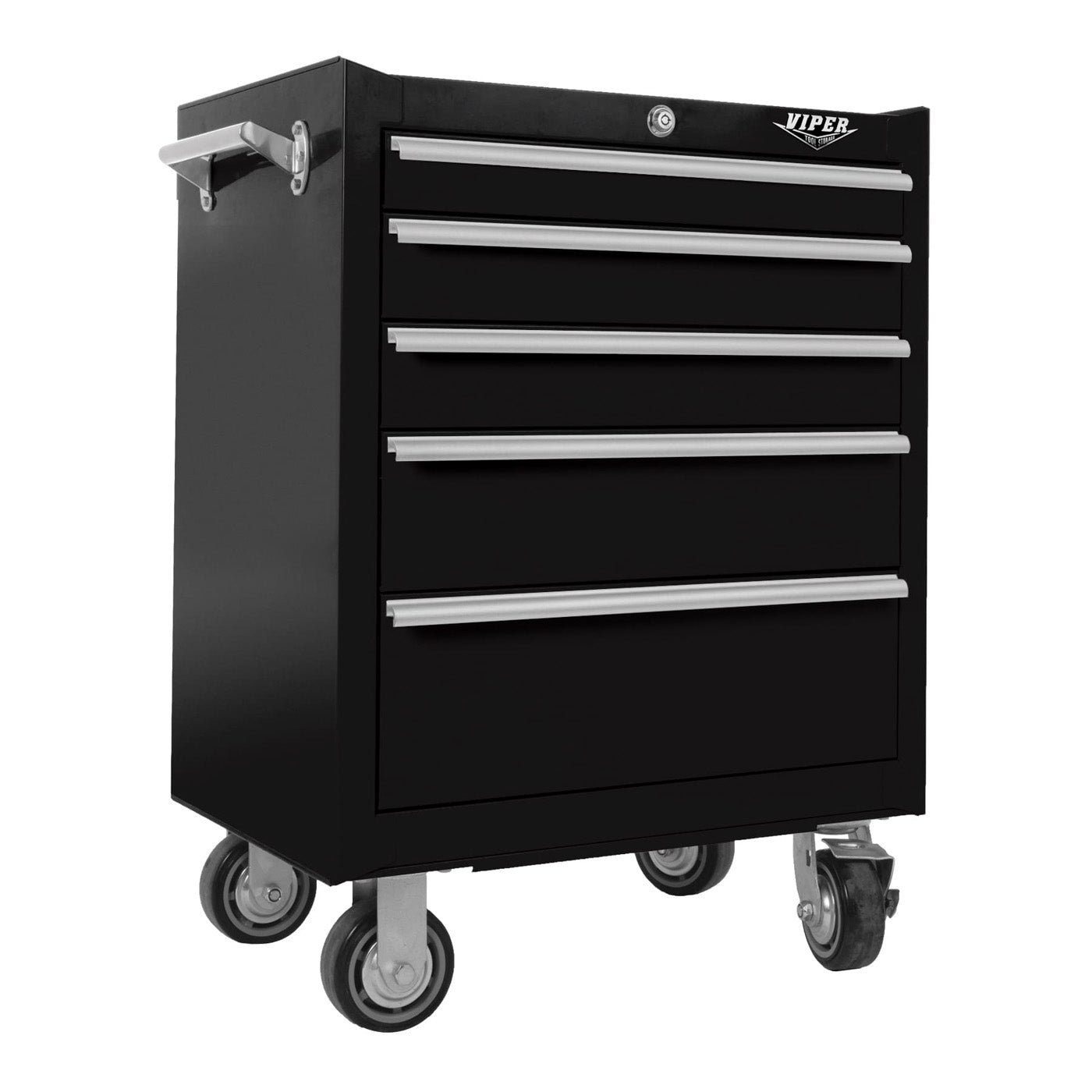 26-Inch 5-Drawer Rolling Cabinet