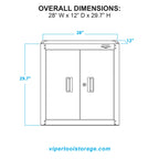 28-Inch 2-Door Wall Cabinet