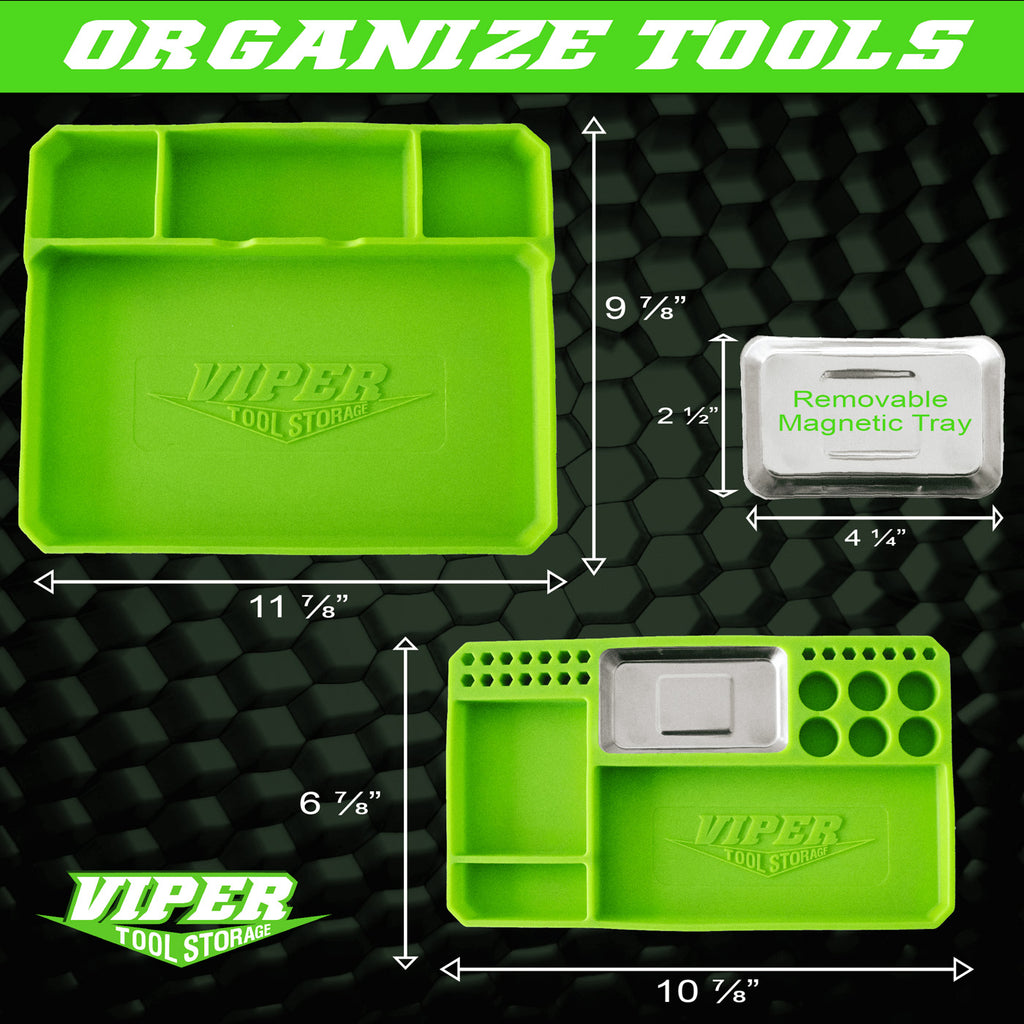 2-Piece Flexible Tool Tray Set