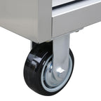 30-Inch 5-Drawer Rolling Cabinet, 304 Stainless Steel