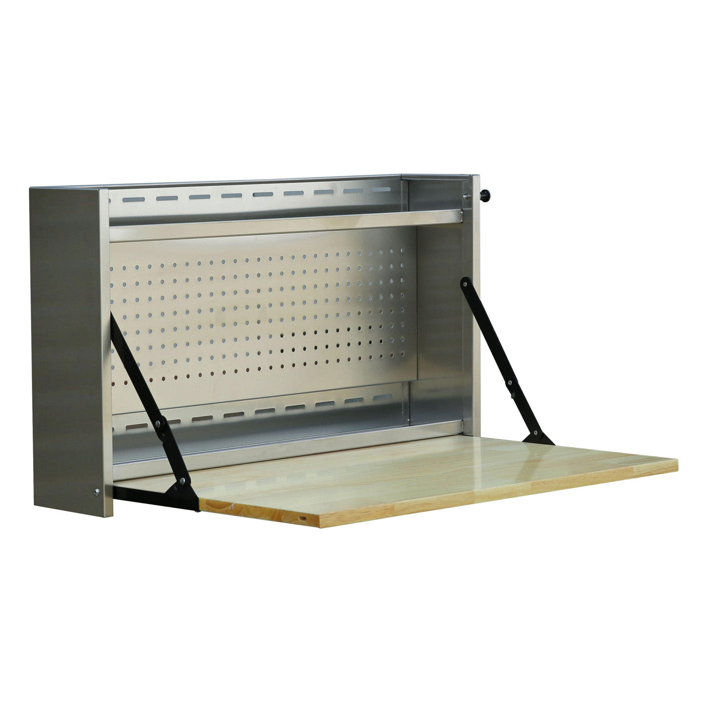 32-Inch Wall-Mounted Worktable, 304 Stainless Steel