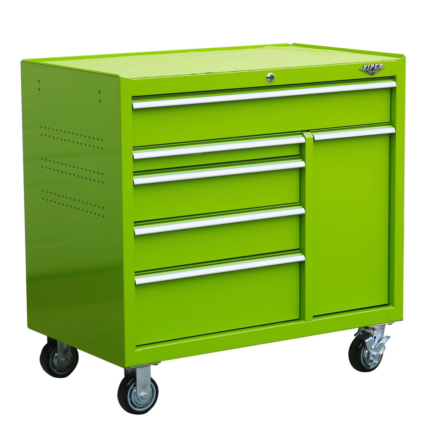 41-Inch 6-Drawer Rolling Cabinet with Power Tool Drawer
