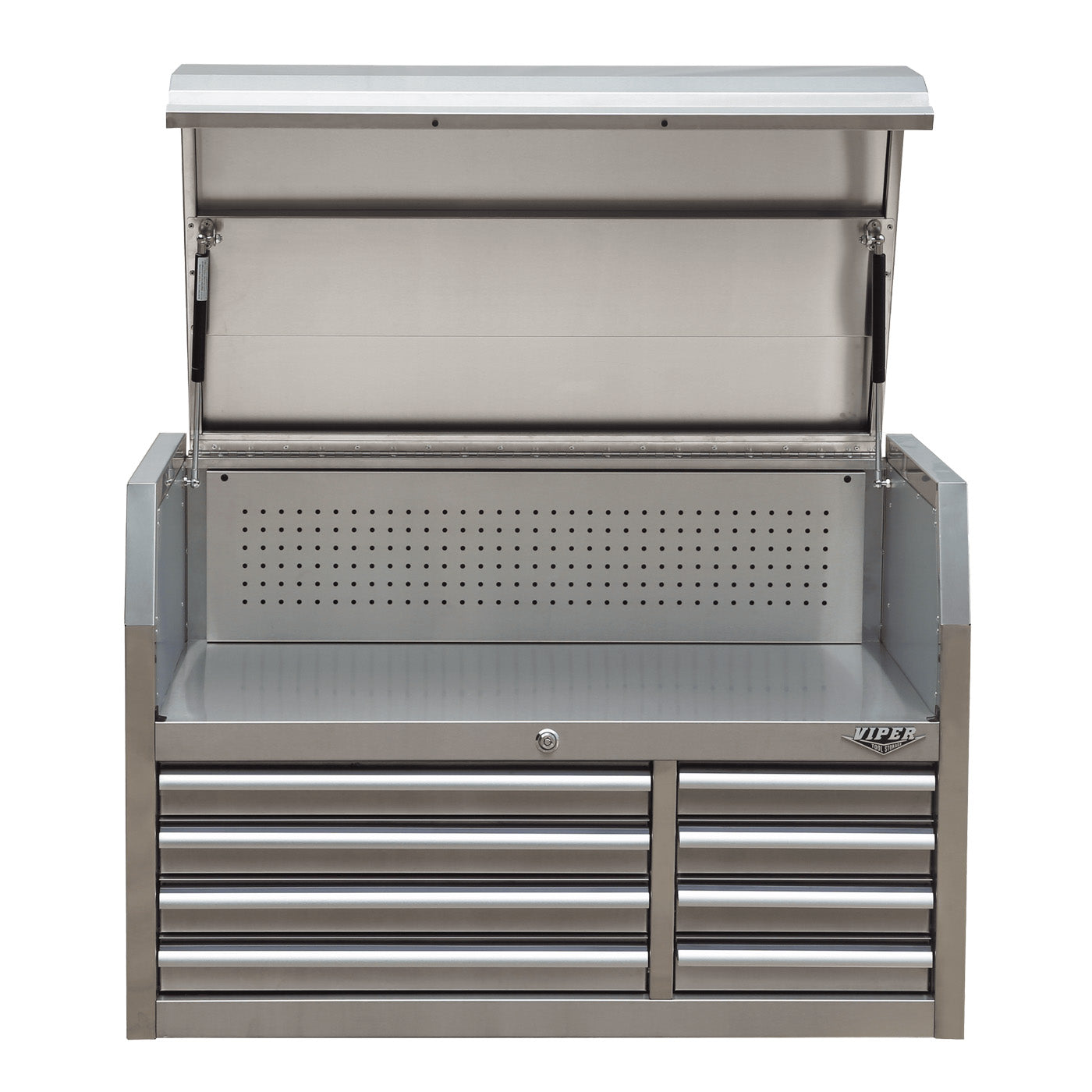41-Inch 8-Drawer Stainless Steel Top Chest | Viper Tool Storage