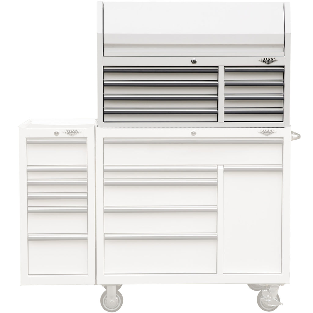 8 Inch Chest 41-Inch 8-Drawer Steel Top Chest with Power Strip | Viper Tool Storage