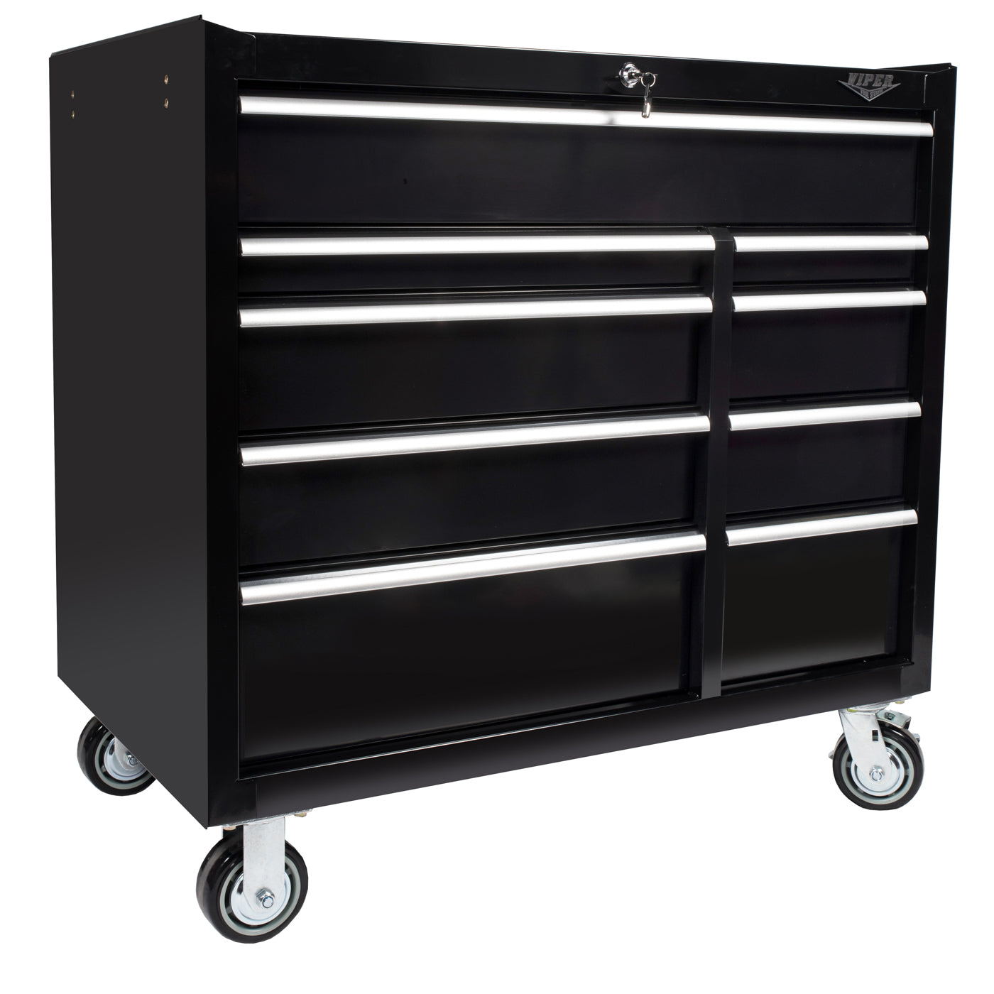 41-Inch 9-Drawer Rolling Cabinet