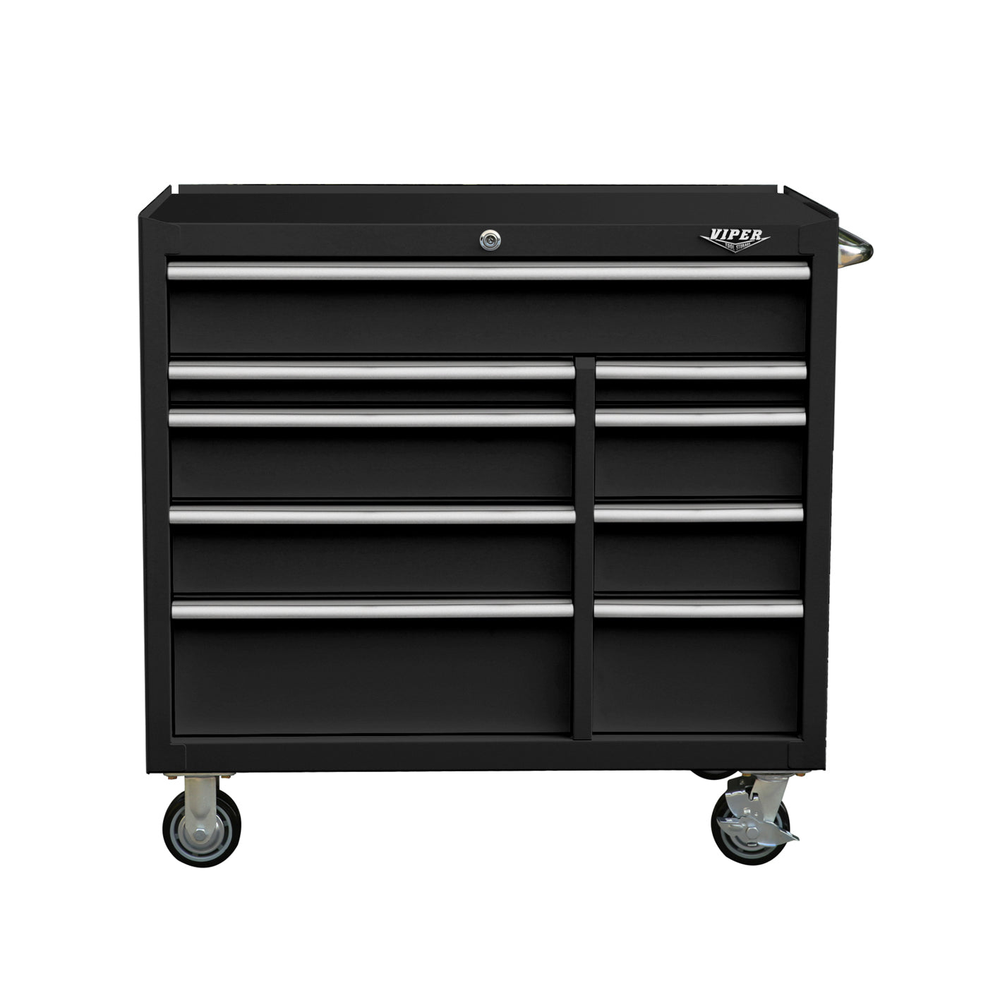 41-Inch 9-Drawer Rolling Cabinet