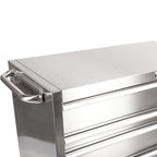 41-Inch 9-Drawer Rolling Cabinet, 304 Stainless Steel