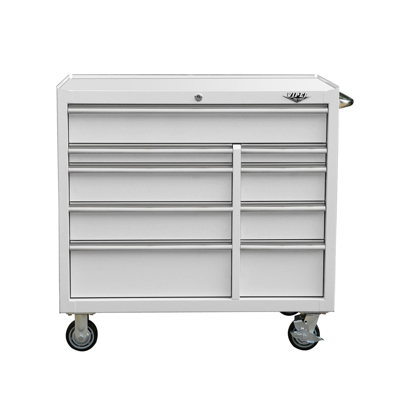 41-Inch 9-Drawer Rolling Cabinet