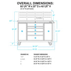 60-Inch 7-Drawer Workstation