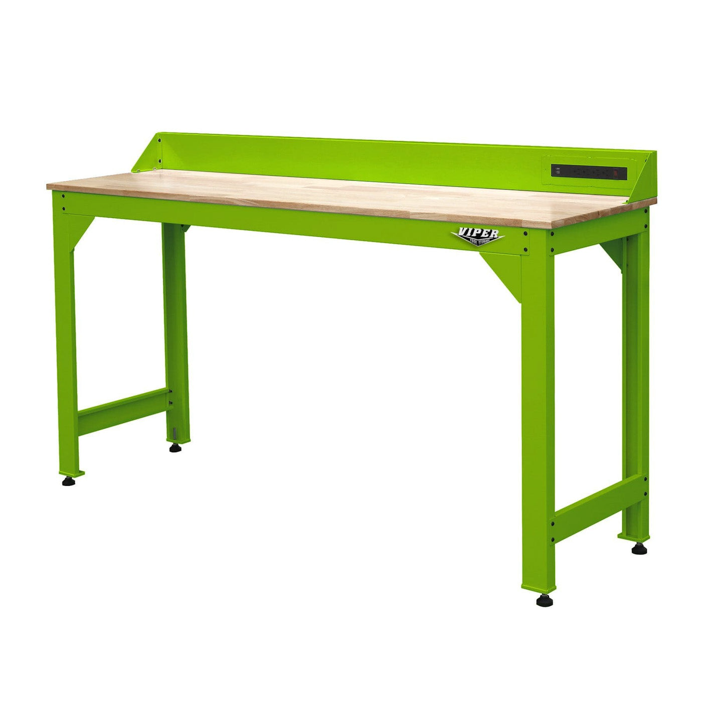 72-Inch Steel Worktable with Butcher Block Top | Viper Tool Storage