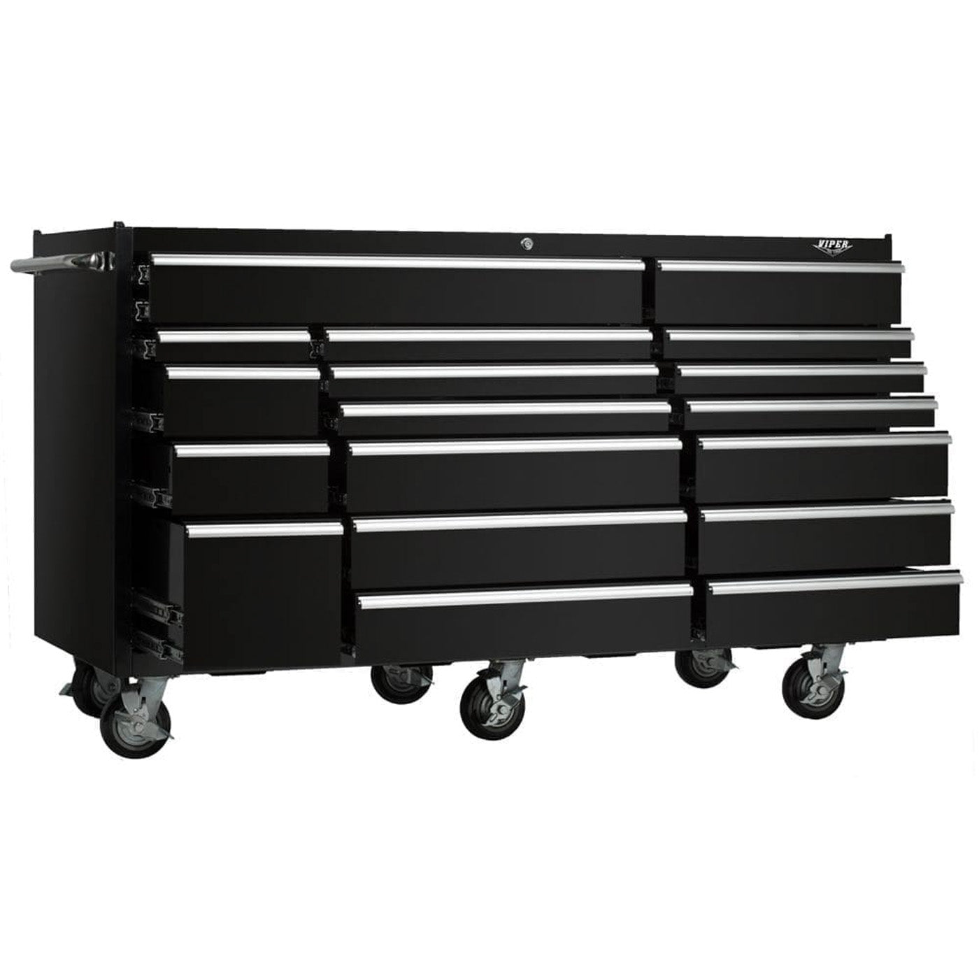 72-Inch 18-Drawer Steel Rolling Cabinet | Viper Tool Storage