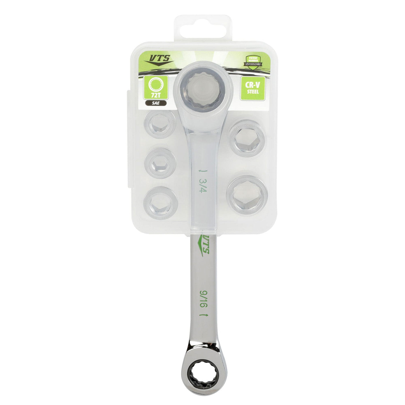 7-in-1 Ratcheting Wrench Set, SAE