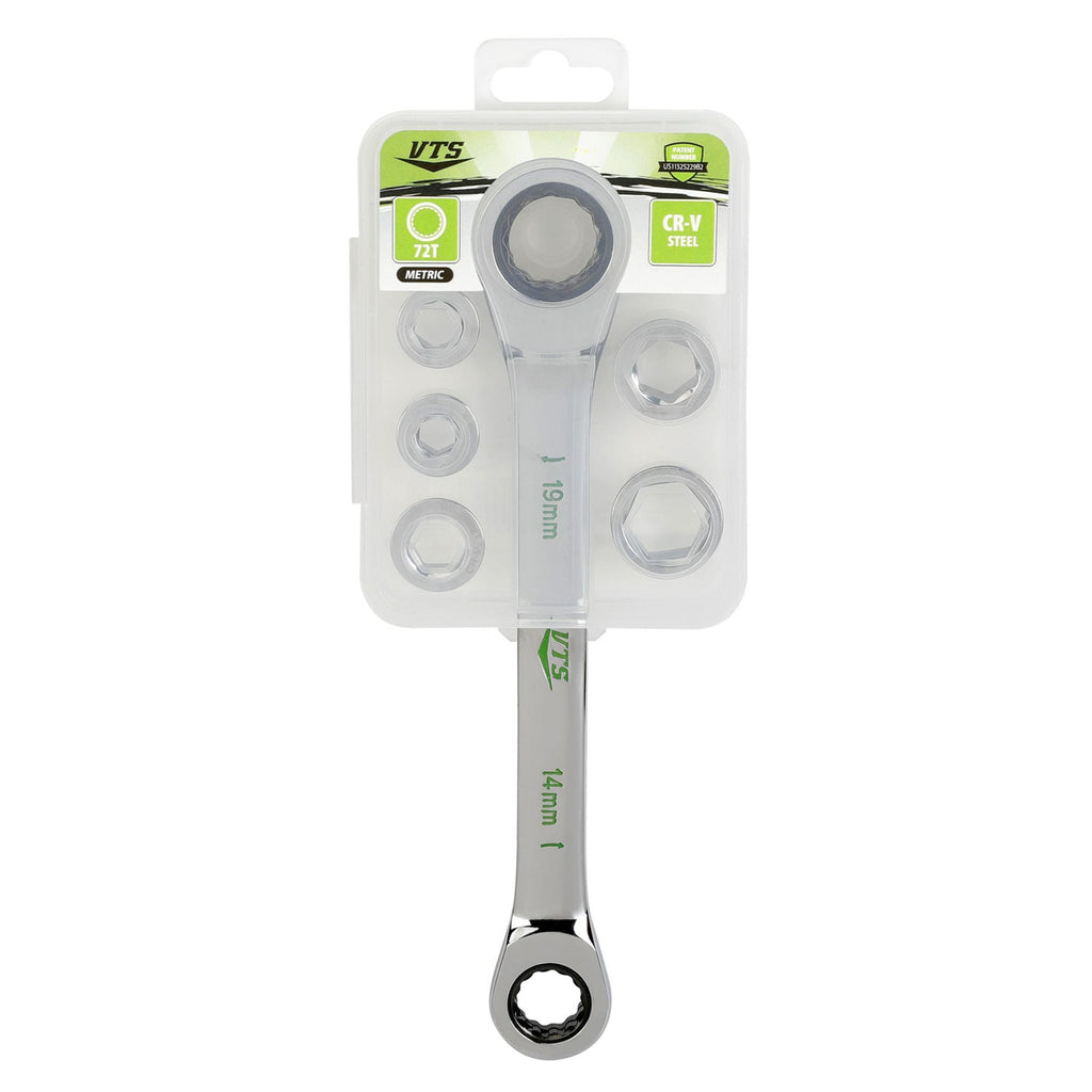 7-in-1 Ratcheting Wrench Set, Metric