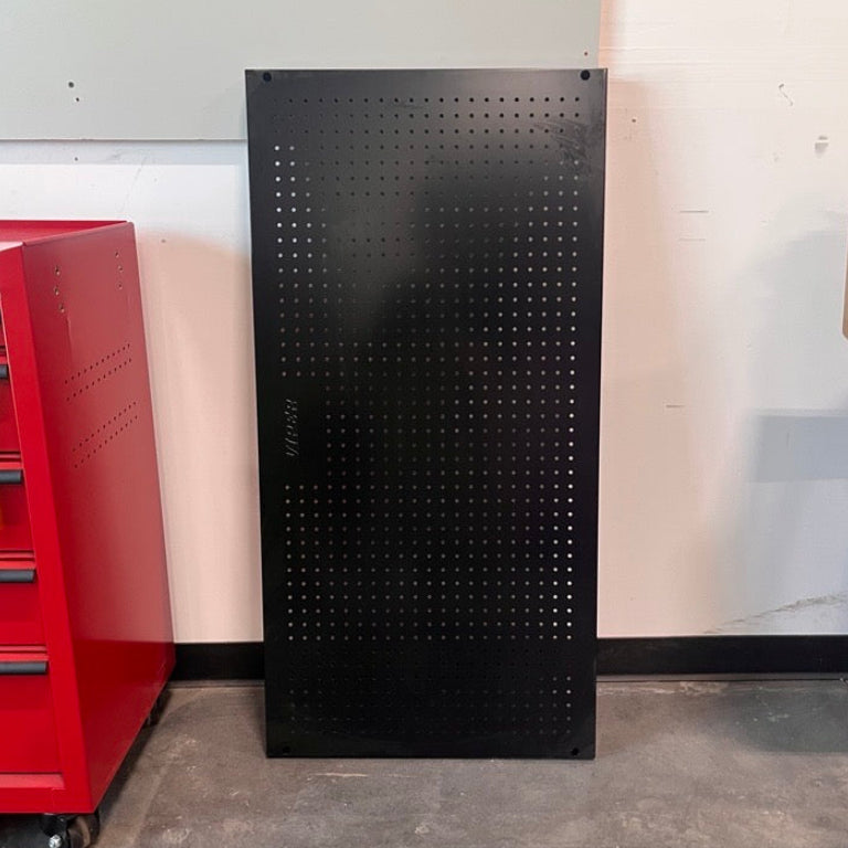 Open Box - 48 x 24-Inch Steel Pegboard, Black