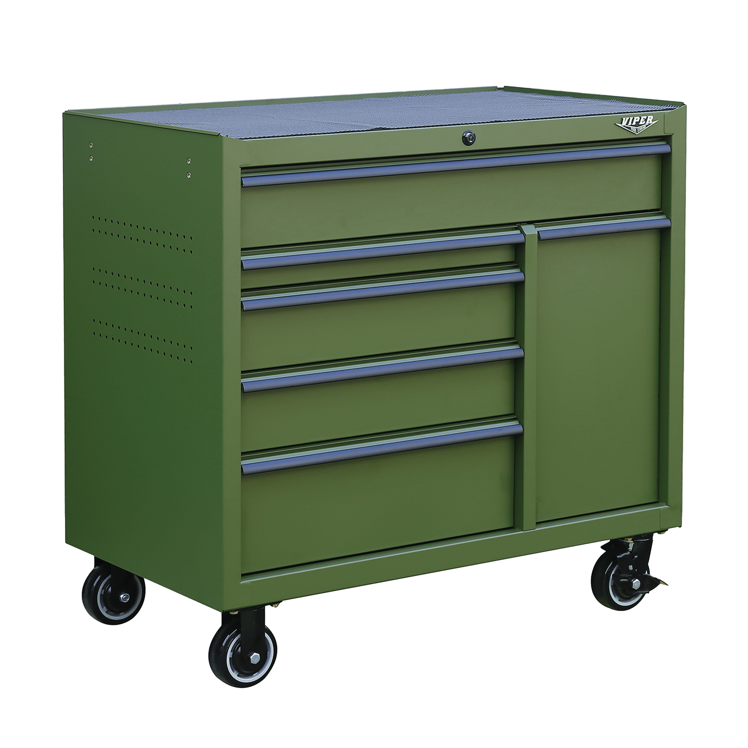 41-Inch 6-Drawer Rolling Cabinet with Power Tool Drawer, Special Edition  Colors - VIPER TOOL STORAGE