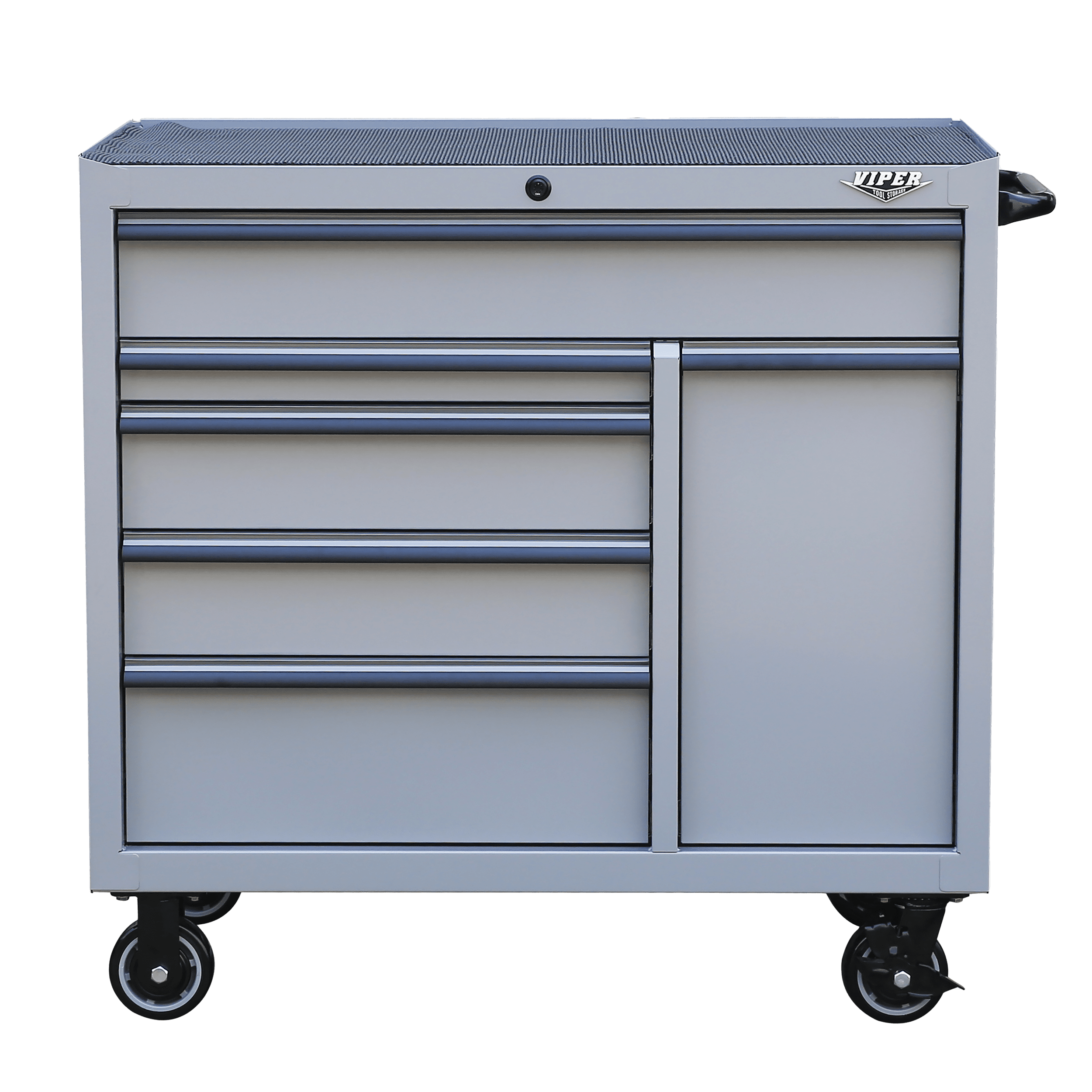 41 Inch 6 Drawer Rolling Cabinet With
