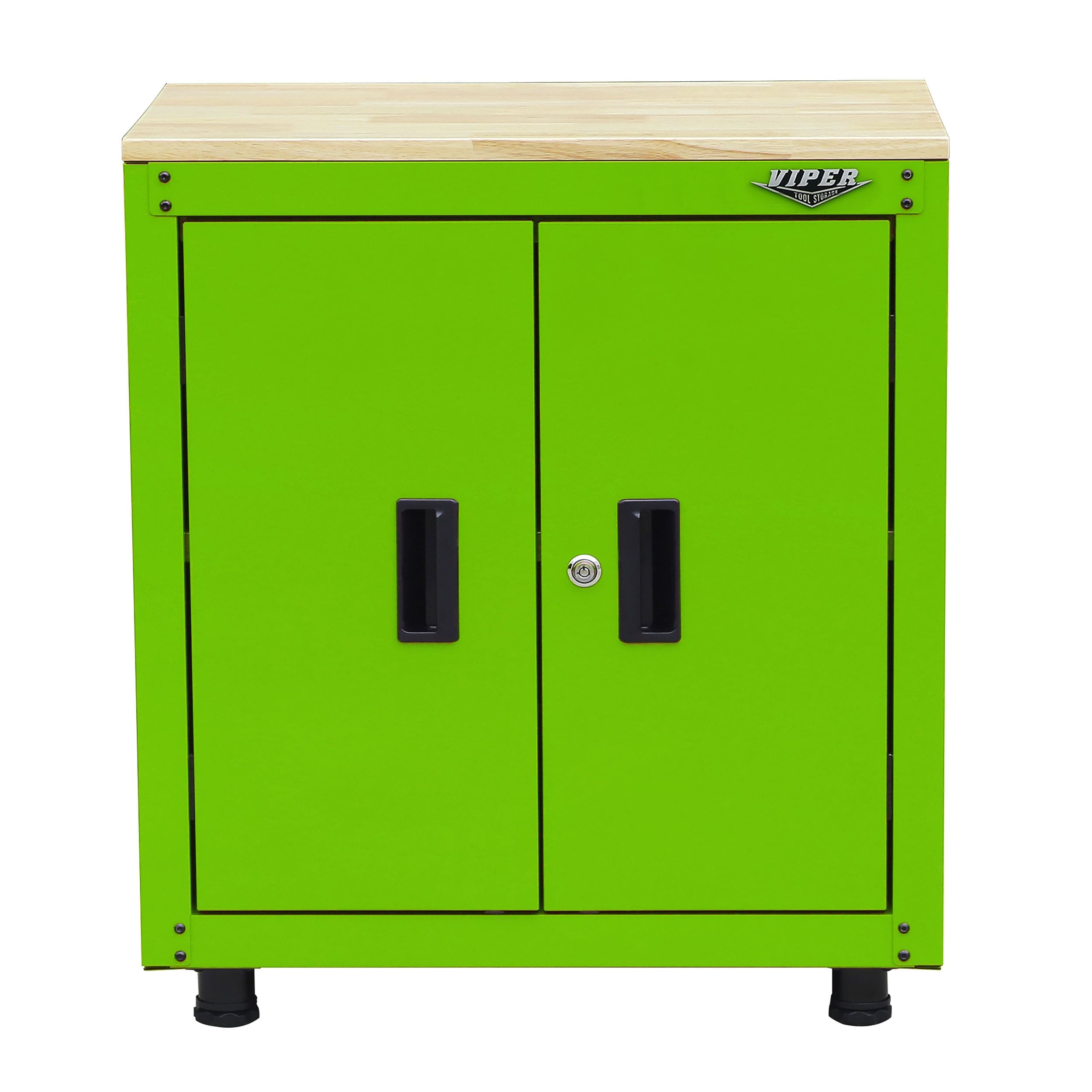 28-Inch Base Cabinet with Butcher Block Top - VIPER TOOL STORAGE